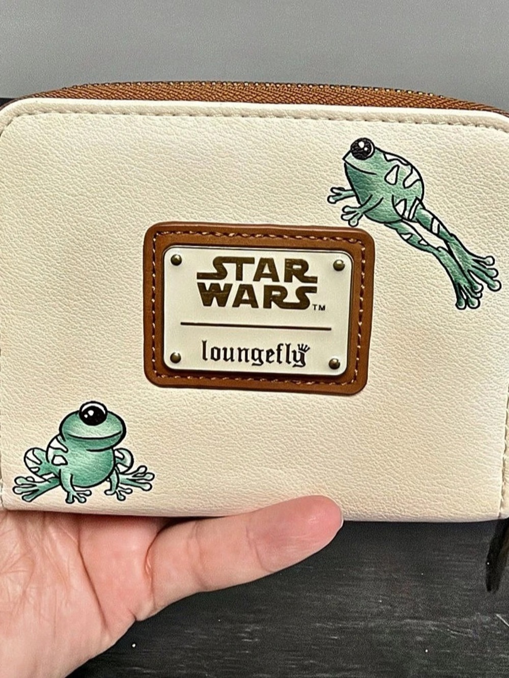 Loungefly Star Wars Grogu Baby Yoda Frog Zip Around Wallet Mandalorian